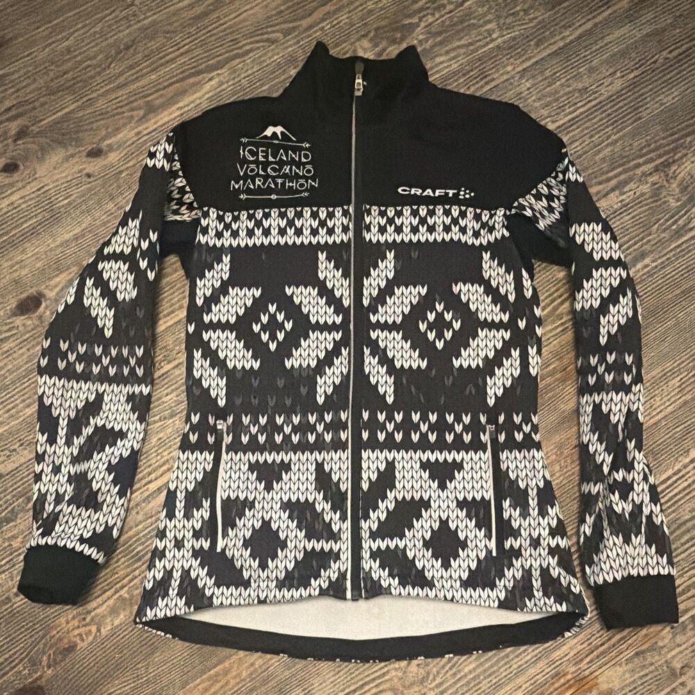 Craft Iceland Volcano Marathon Full Zip Running Jacket Nordic Women’s Size S